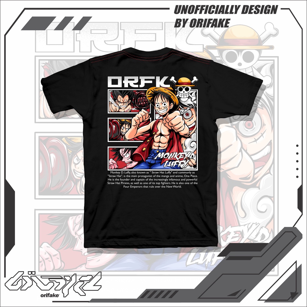 Jual Orifake - T-SHIRT MONKEY D LUFFY ALL TRANSFORMS 200gsm | Shopee ...