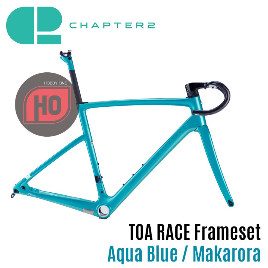 Jual CHAPTER 2 TOA Aqua Blue Makarora Disc Brake Race Frameset | Shopee ...