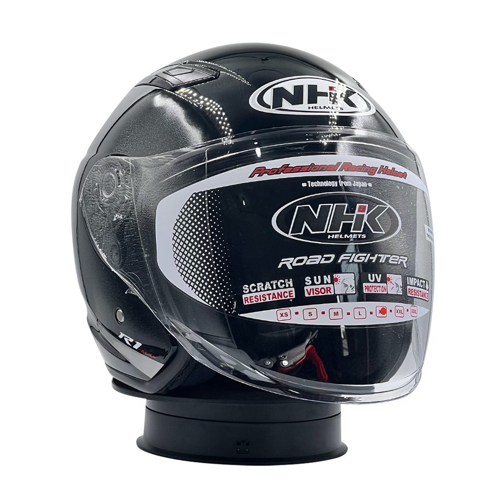 Jual Helm NHK R1 Max SE Solid Black | Shopee Indonesia
