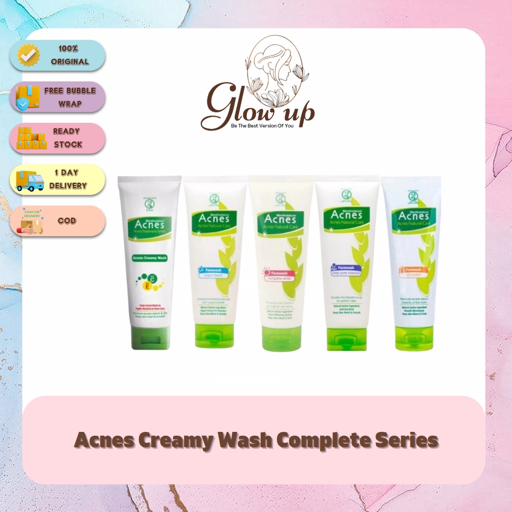 Jual Acnes Creamy Wash Complete White Deep Pore Cleanser Oil