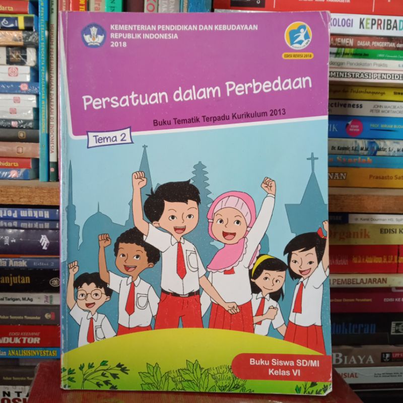 Jual Buku Tematik Terpadu Kelas 6 Tema 2 Persatuan Dalam Perbedaan