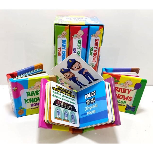Jual Pop Up Book Buku Pop Up Anak Paket 3 Buku Flip Flap Baby Knows ...
