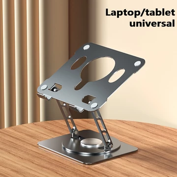 Goojodoq Laptop Stand 360° Rotatable Bisa Dilipat Notebook Tablet Holder Liftable Portable Fold