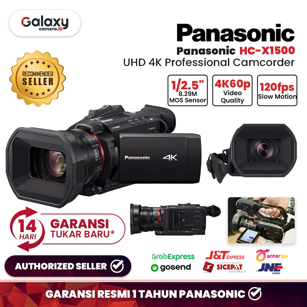 Jual Panasonic HC-X1500 UHD 4K Professional Camcorder Panasonic X1500 ...