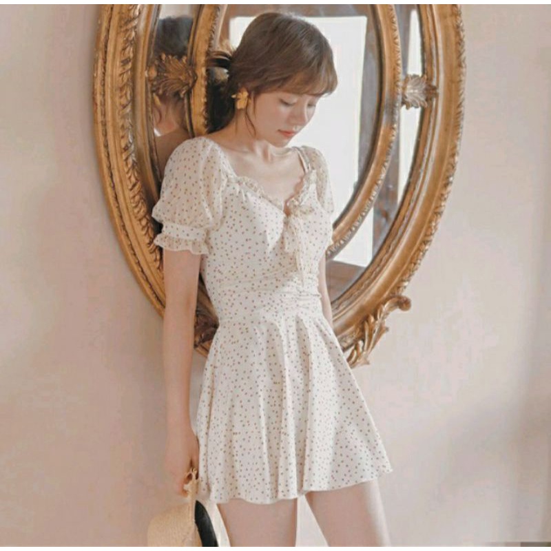 Jual Swimsuit Baju Renang Wanita Model Dress Pendek Dalam Celana