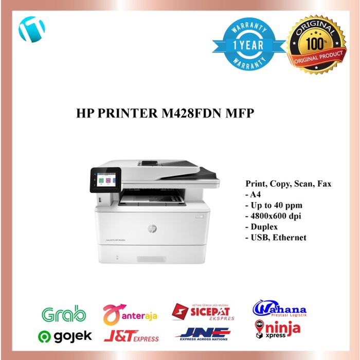 Jual HP PRINTER LASERJET PRO MFP M428FDN W1A29A | Shopee Indonesia