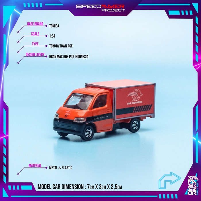 Jual PROMO!!! TOMICA TOYOTA TOWN ACE CUSTOM POS INDONESIA DIECAST MOBIL
