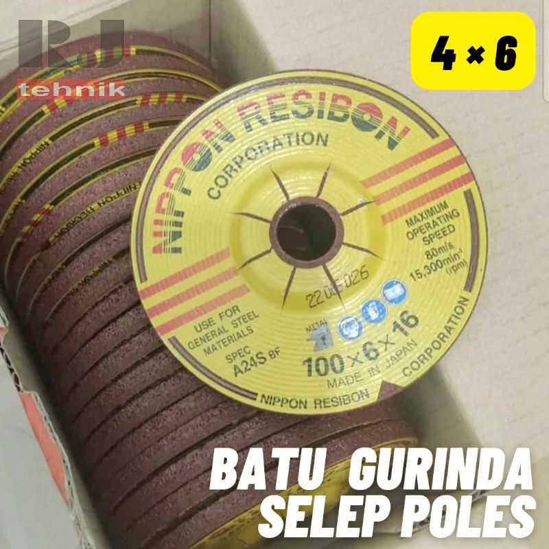 Jual Nippon Resibon Batu Gerinda Poles Selep 4