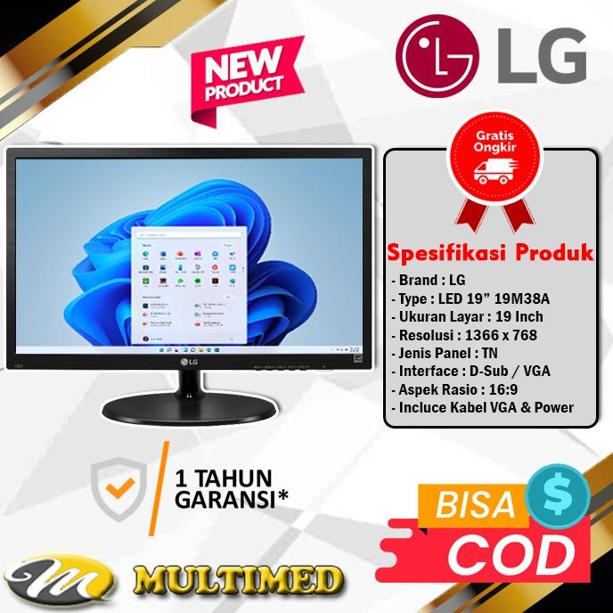 Jual Layar Monitor Led Lg 19 Inch 19M38A Ungeje23 | Shopee Indonesia