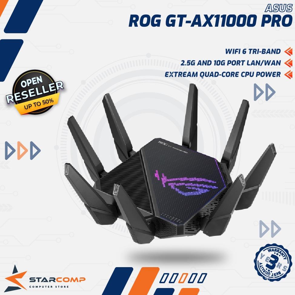Jual ASUS GT-AX11000 Pro ROG Rapture Tri-Band WiFi 6 Gaming Router AX ...