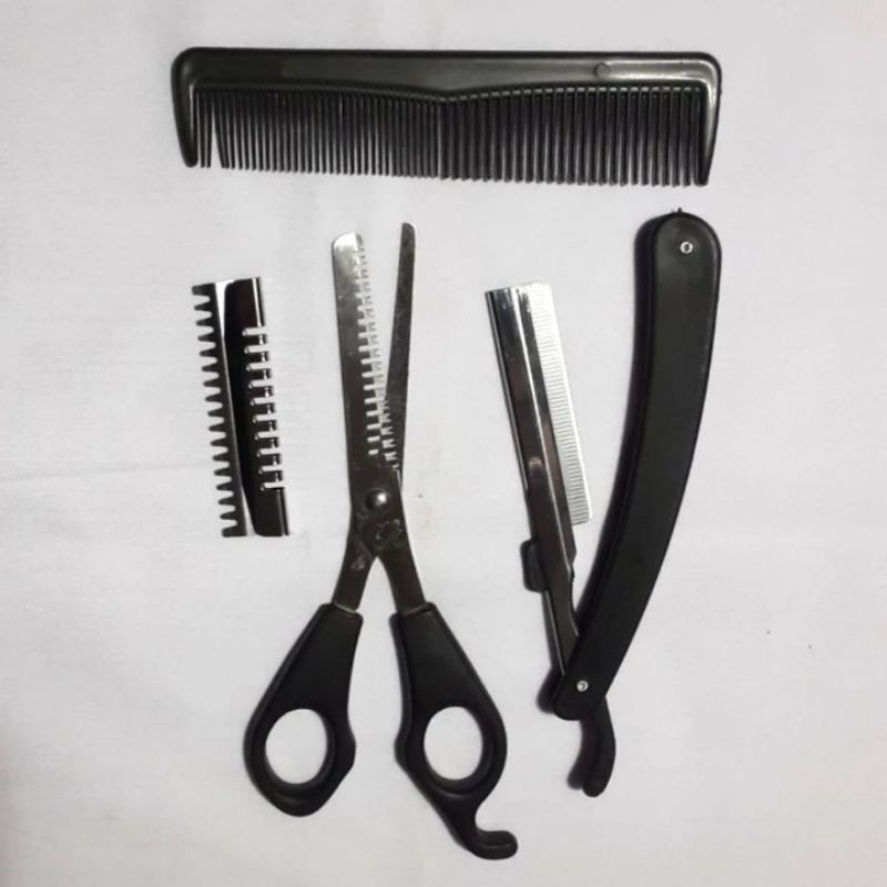 Jual Alat Cukur Rambut GUNTING SASAK 3 in 1 Pisau Kerik Gunting Potong ...