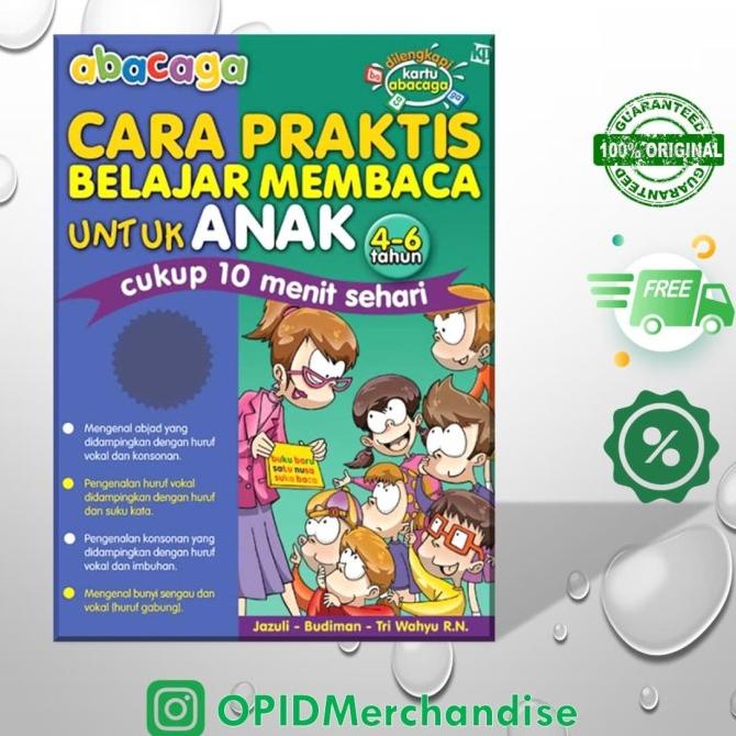 Jual Buku ABACAGA Cara Praktis Belajar Membaca Untuk Anak | Shopee ...