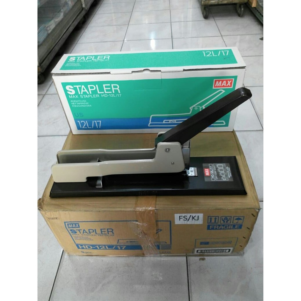 Jual Max Staples HD-12L/17 Heavy Duty Stapler Besar Hekter Jilid ...