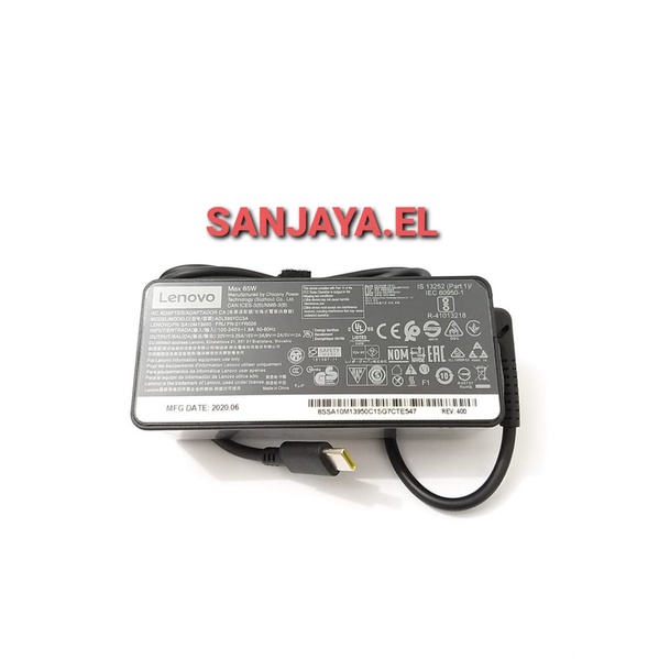 Lenovo GX20P92530 - 65W USB Type-C AC Adapter Charger for ThinkPad X1  Carbon L380 L480 L580 Chromebook C330 C630 C930 Yoga C930 C940 720 730 910  920