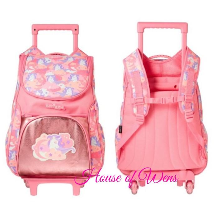 Jual SMIGGLE HIDE ACCESS TROLLEY BACKPACK WITH LIGHT WHEELS ORIGINAL