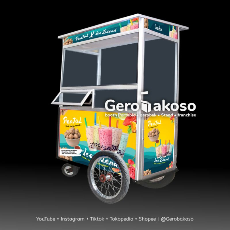 Jual Gerobak Alumunium Gerobak Jualan Gerobak Dorong Gerobak