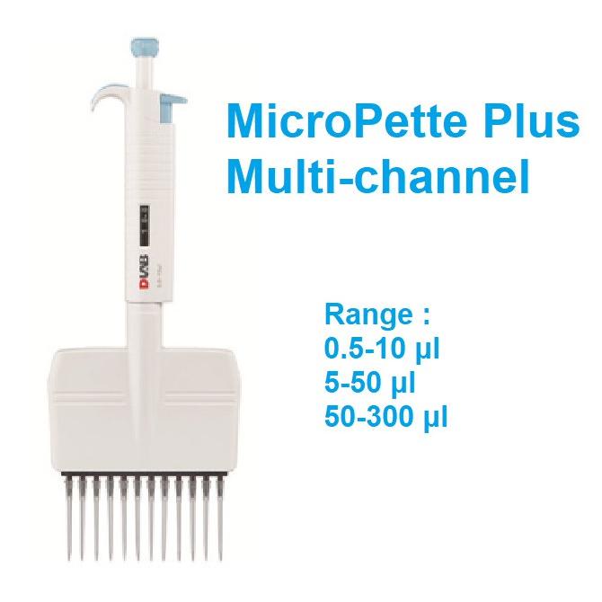 Jual Micropette Plus 8 Channels Pipettors Micropipette 3 Ukuran Dlab ...