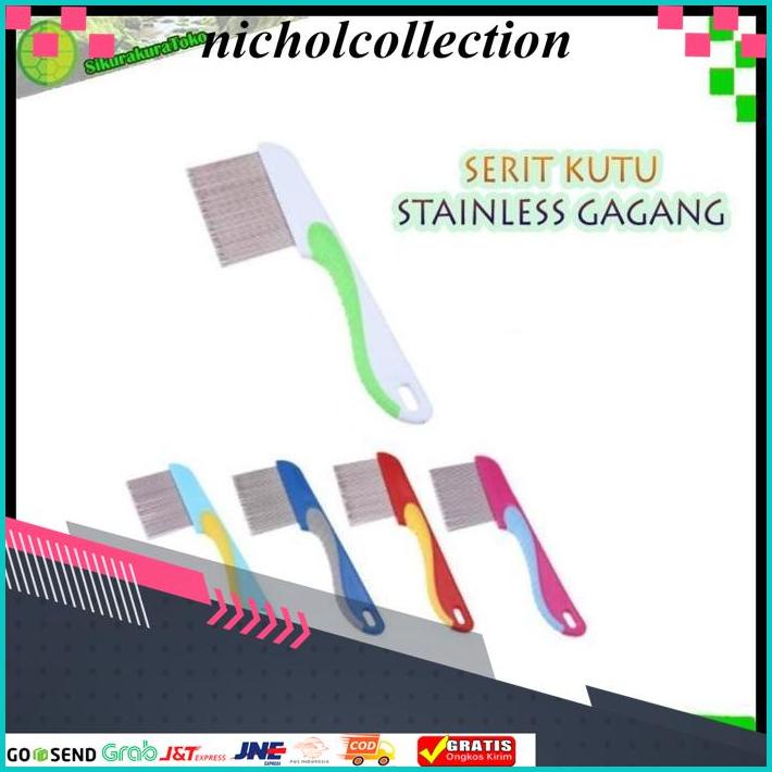 Jual Sisir Kutu Serit Kutu Serit Besi Stainless Gagang Terminator Best Produk Shopee Indonesia 7281