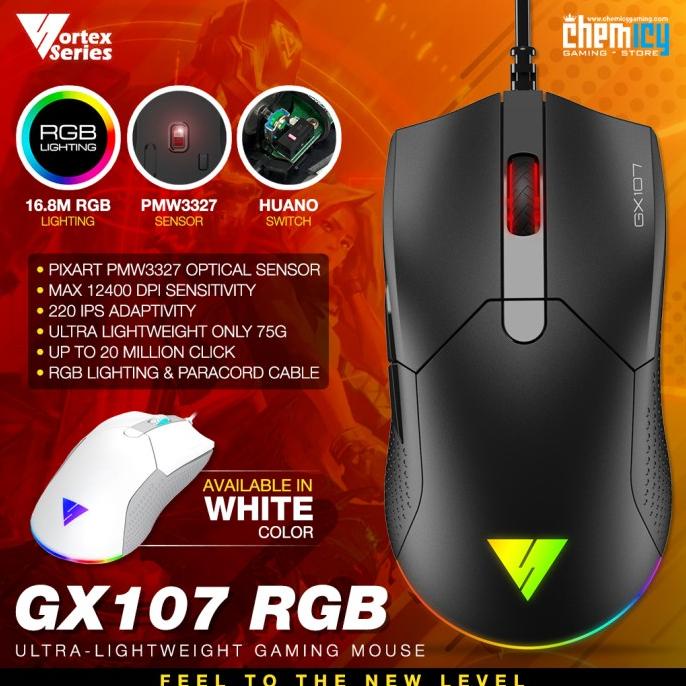 Jual Vortex GX107 RGB Ultra-lightweight Gaming Mouse | Shopee Indonesia