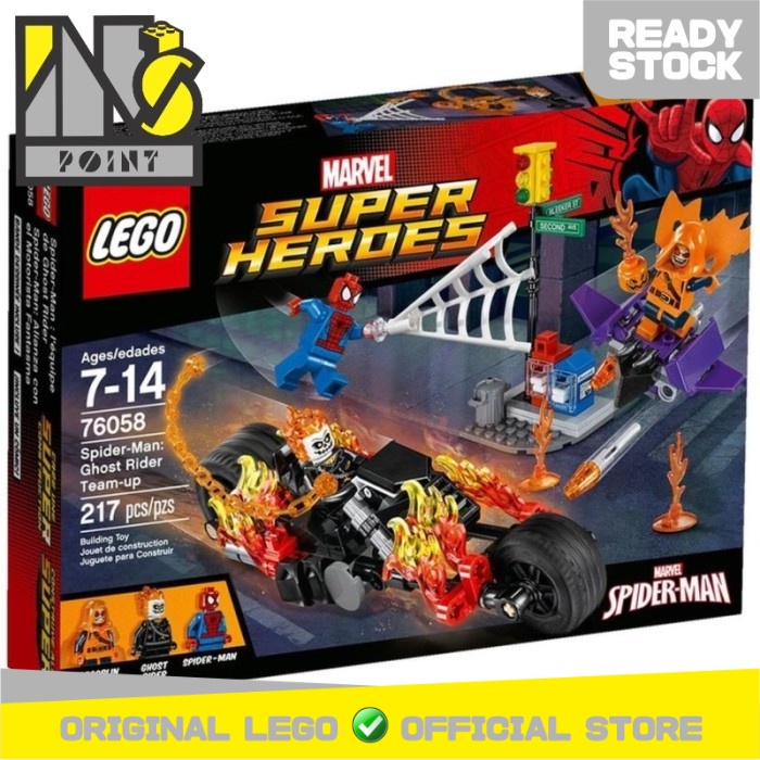 Lego spider man ghost rider team up sale