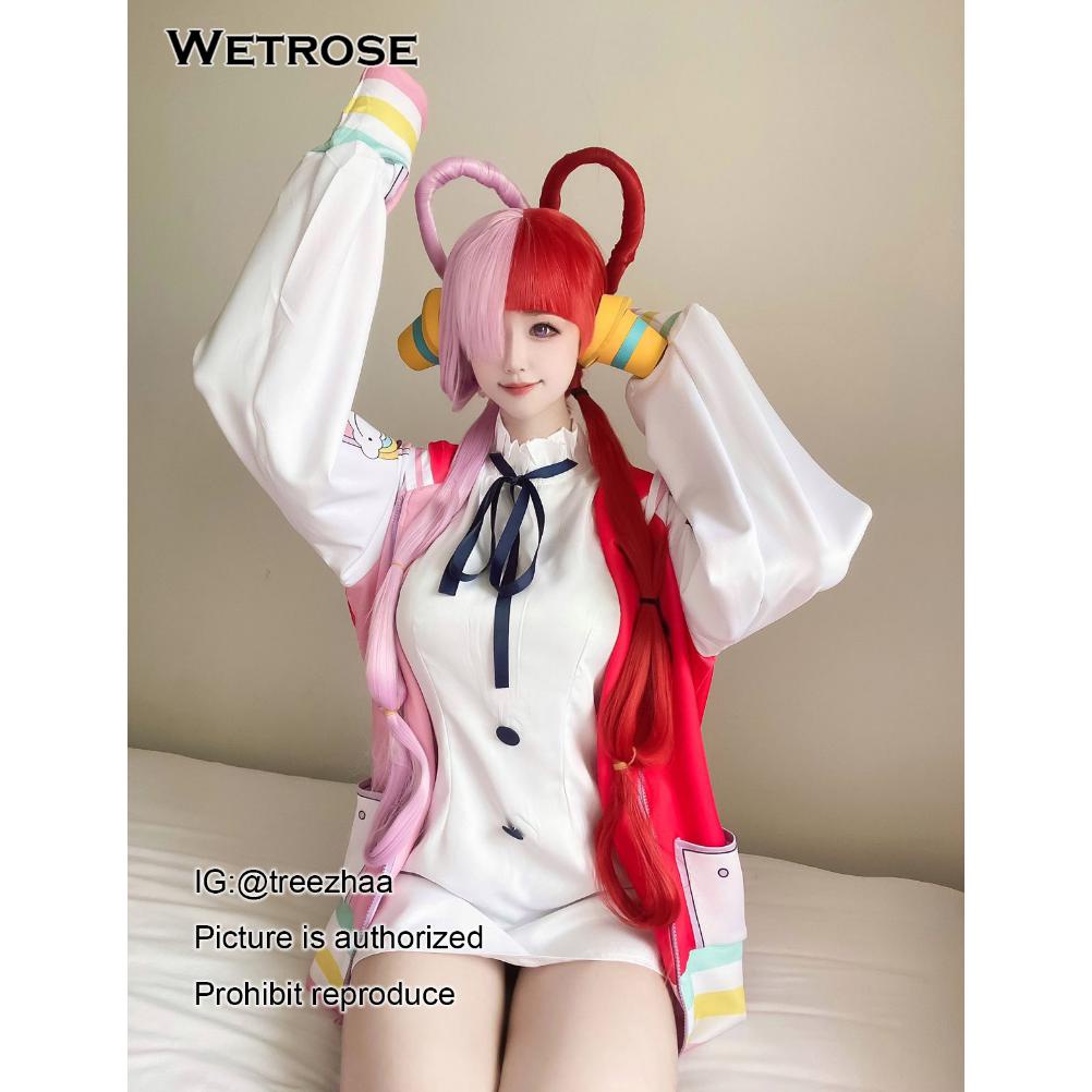 One Piece Uta Cosplay Clothes Theatre Version Movie Red Daughter Of Red  Shanks Accessories Costume Wig Wings Kid Adult Toy Gift