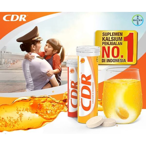 Jual CDR Rasa Jeruk 10 Tablet / Multivitamin Vitamin C | Shopee Indonesia