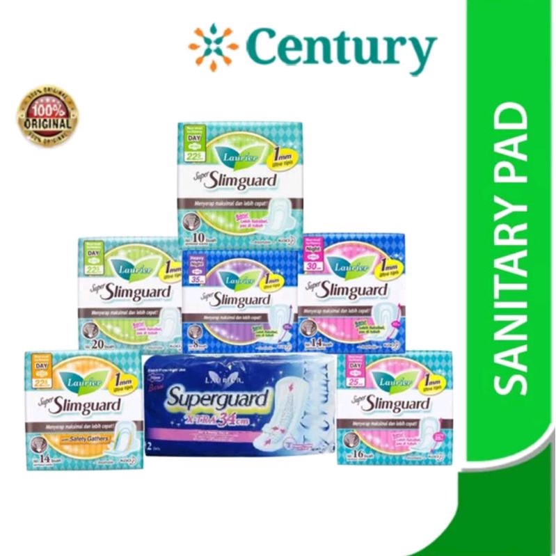 Jual Laurier Super SlimGuard Day / Laurier Slim Guard Night / Pembalut