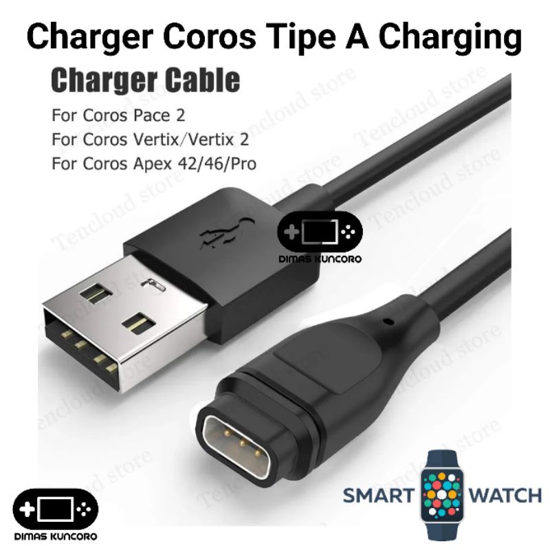 Cablu de încărcare pentru Coros Pace 2/ 3 Încărcător pentru Coros Apex/Coros Apex pro/Coros Apex 42mm 46mm/Coros Vertix/Vertix2 Cablu USB – cumpără la preț redus din magazinul online
