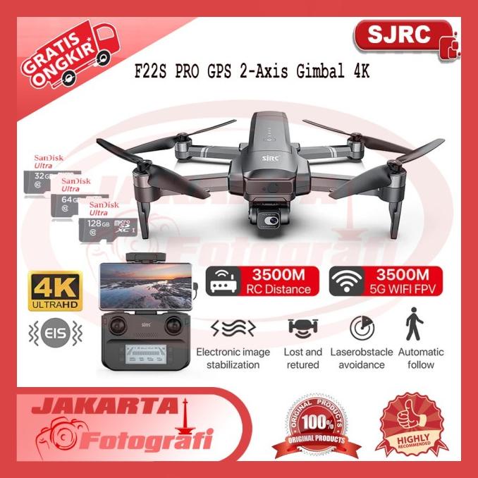 Jual Sjrc Rox F S Pro Gps Axis Gimbal K Km Min Rc Quadcopter