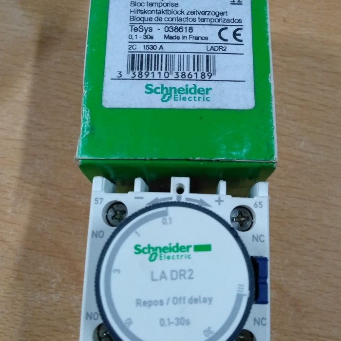 Jual Off Delay Timer LADR2 Schneider Original kontak tunda mati ...