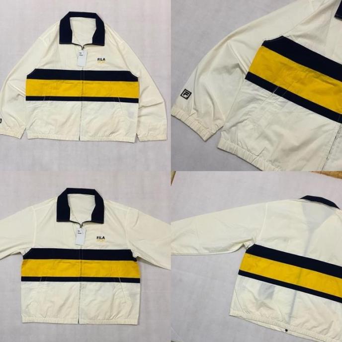 Jual Windbreaker Jaket Casual Vintage Racing Second Colorblock Thrift