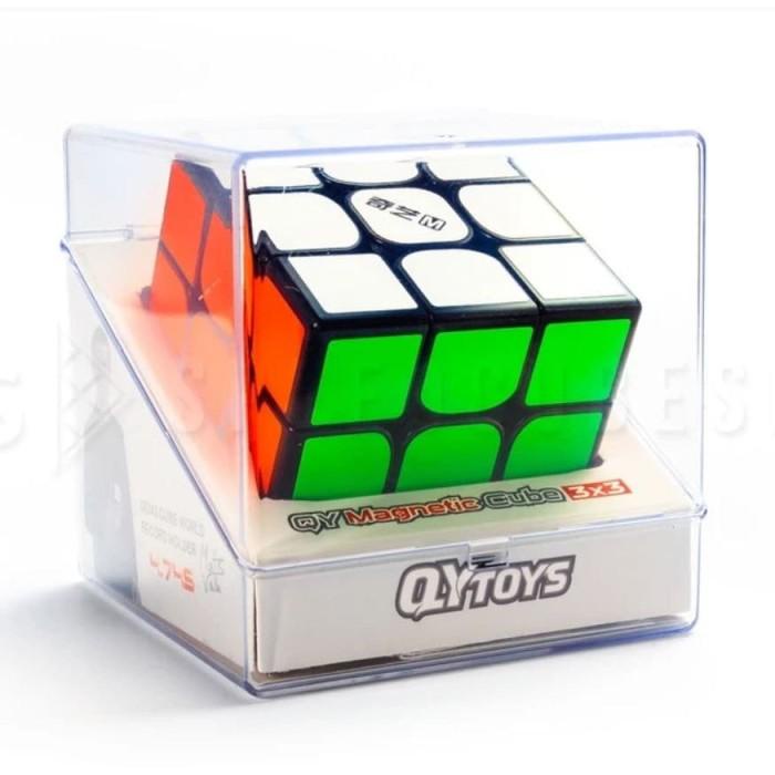 Jual Rubiq Rubik Qiyi Magnetic 3X3 M Ms Series Black Base 3X3X3 ...