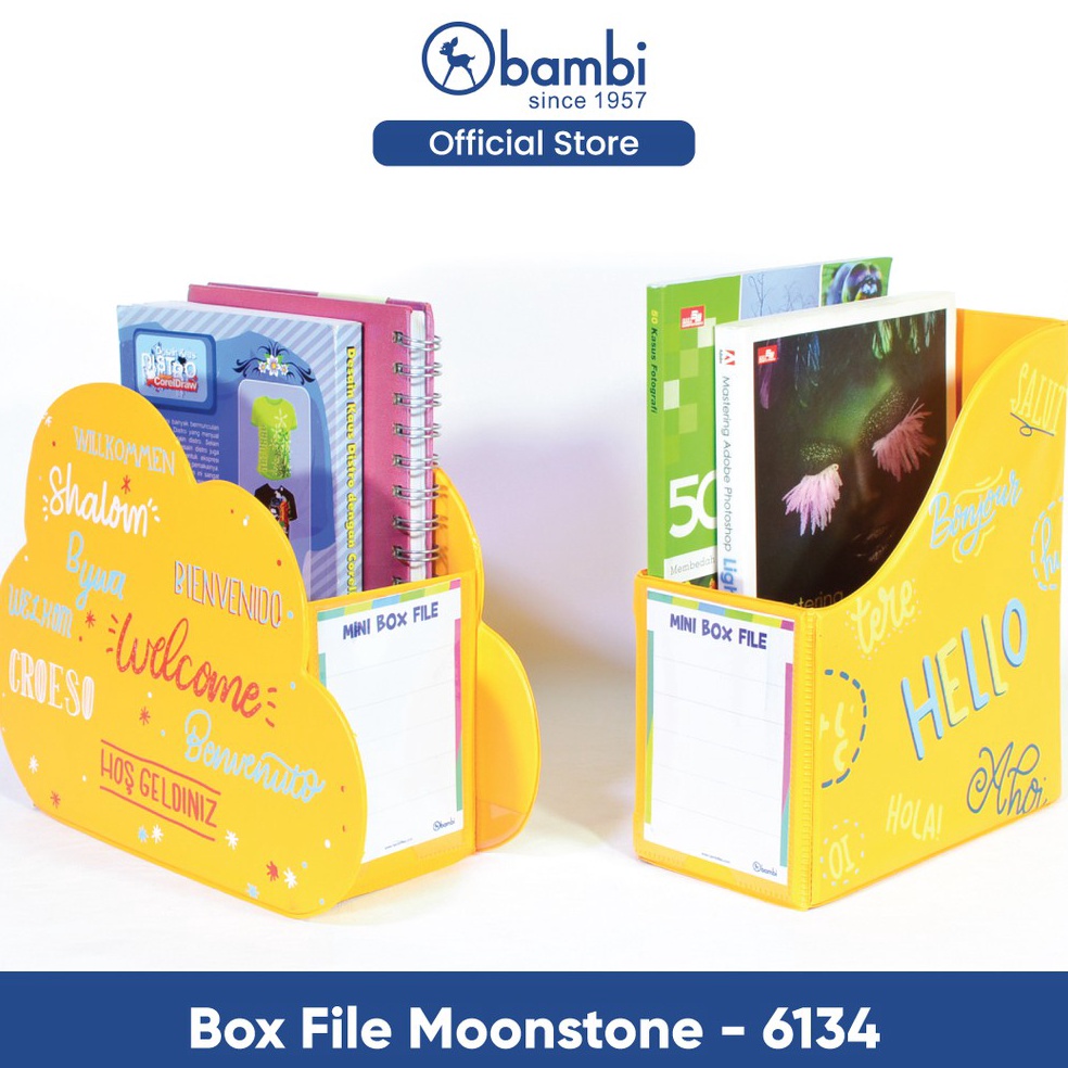 Jual NEW STOCK Bambi Box File Moonstone 6134/ Box File Mini/ Tempat ...