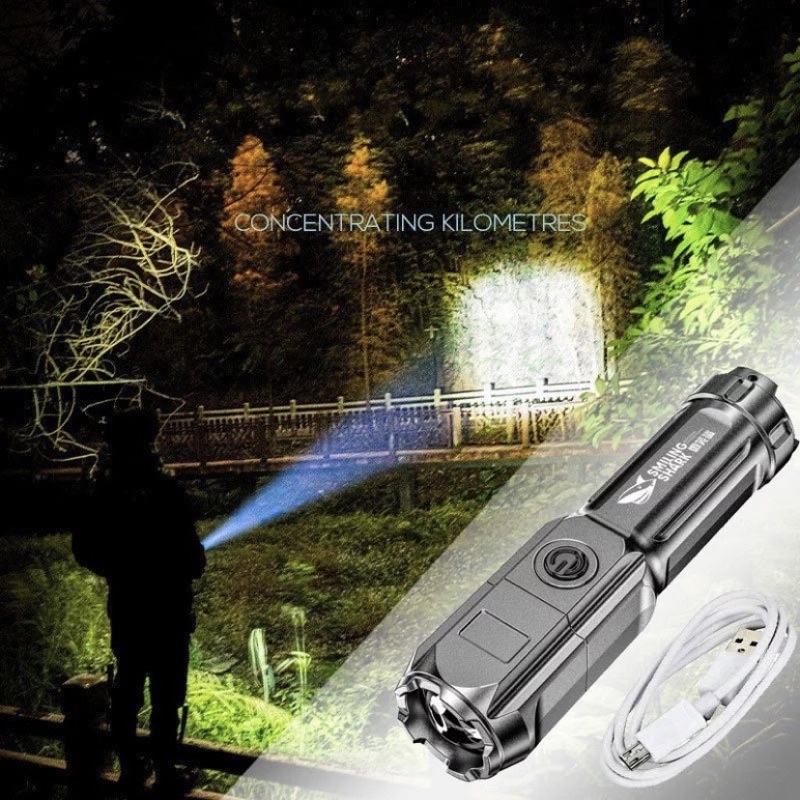 Jual Senter Led Super Terang / Senter Led Police Recharge / Senter Cas ...