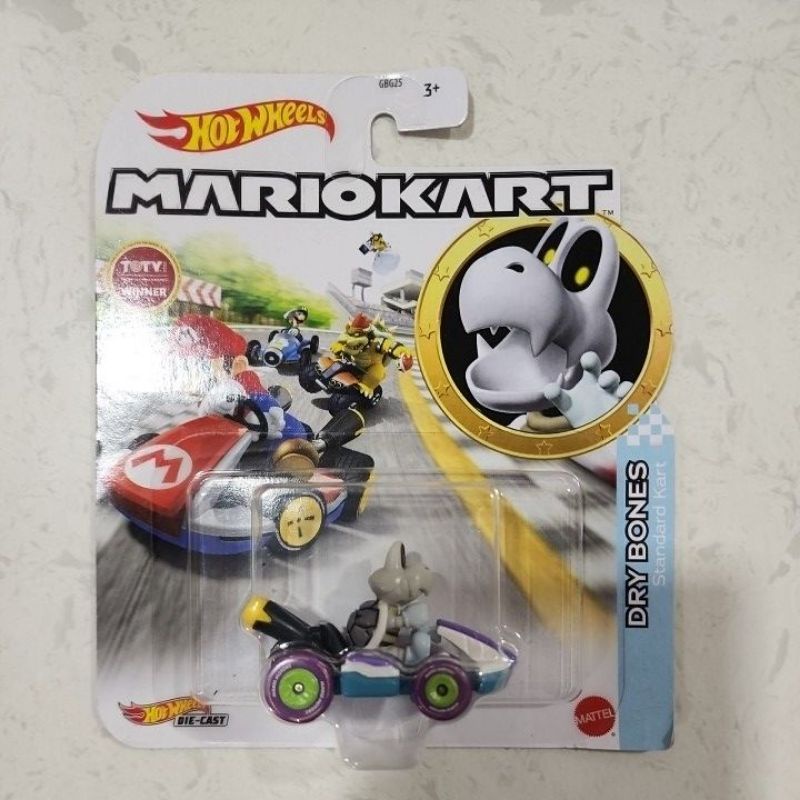 Hot Wheels Mario Kart Glider - Voiture en métal 1/64 - Figures Wario
