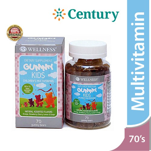 Jual Wellness Gummy Kids Multivitamin 70`S/Multivitamin Anak/Daya Tahan ...