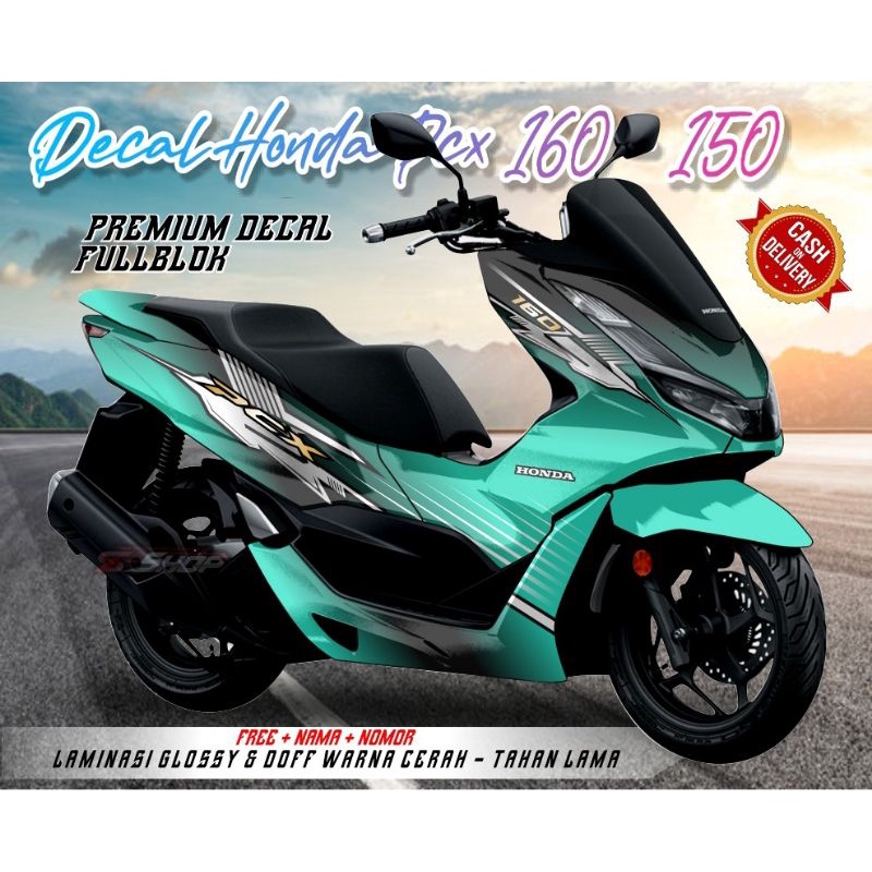 Jual sticker variasi decal full body honda pcx 160 dekal pcx full body ...