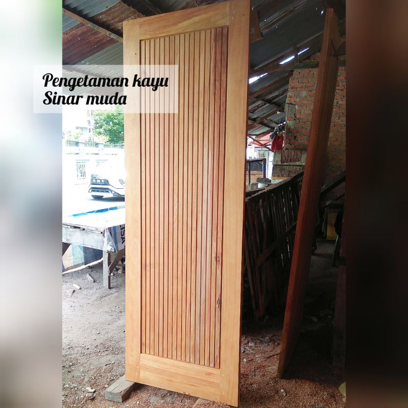 Jual Pintu Kayu Rengas | Pintu Kusen Rumah Kayu Minimalis Ukuran ...