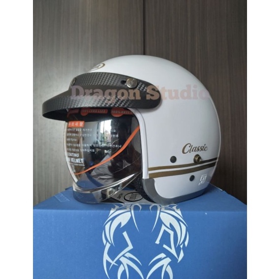 Jual REKOMENDASI|| HELM RETRO INJAK KACA DALAM | Shopee Indonesia