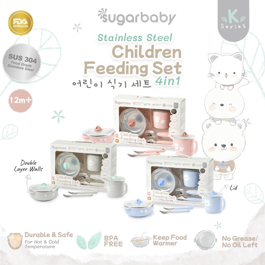 Jual Sugar Baby Children Feeding Set ( K-SERIES )- Sugarbaby premium ...