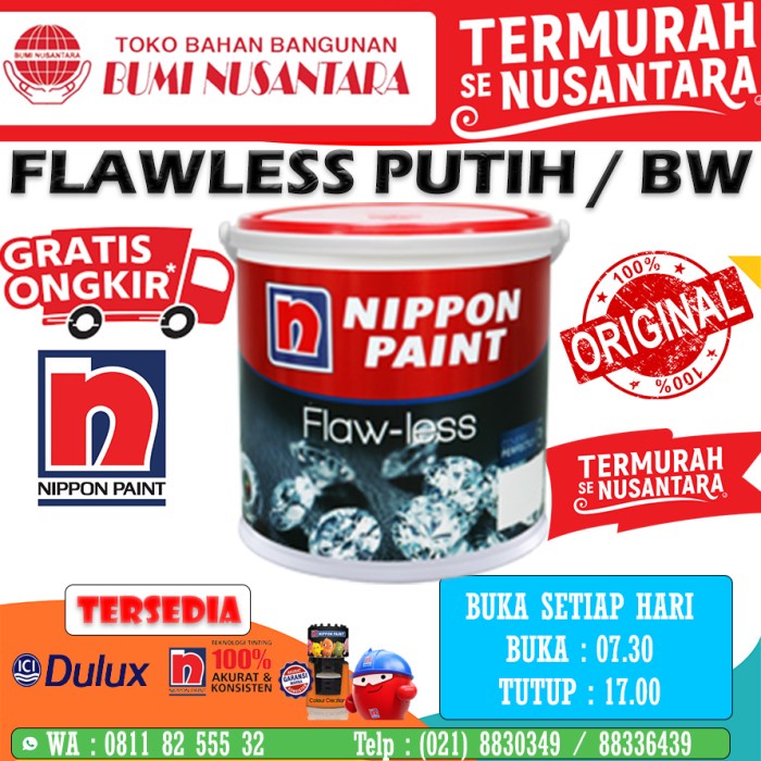 Jual Nippon Flawless L Putih Cat Nippon Paint Flawless L White