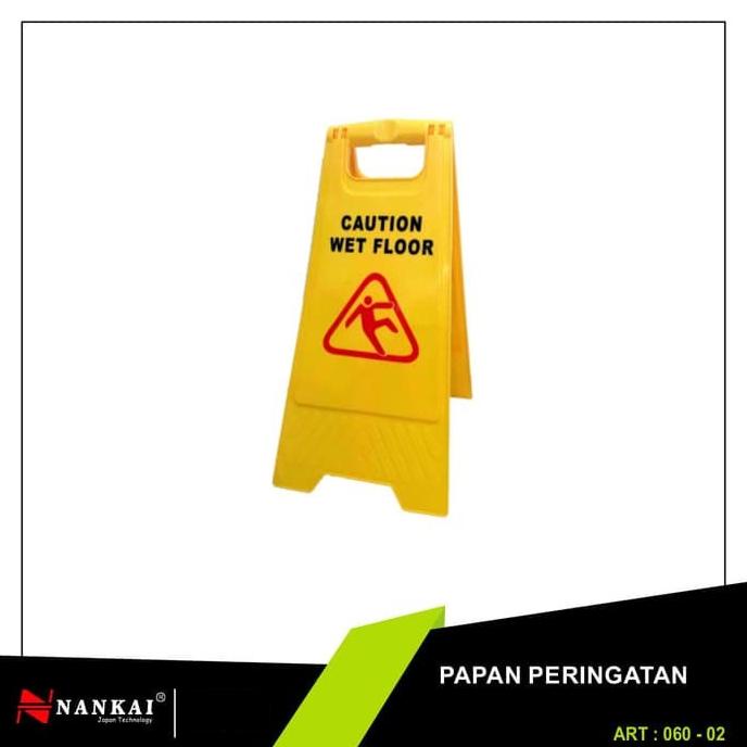 Jual Papan Peringatan Lantai Licin Original Nankai Wet Floor Sign