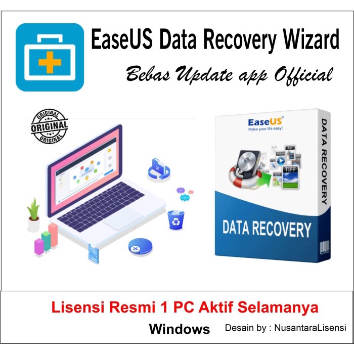 Jual Easeus EaseUS Data Recovery Wizard Lisensi Original Lifetime
