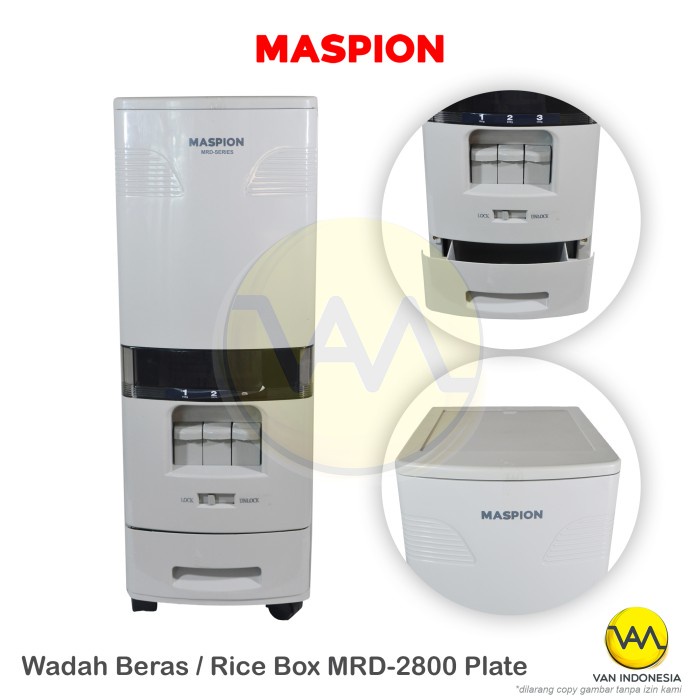 Jual Octanita_Id- Tempat Penyimpan Nasi Maspion Rice Box Mrd-2800 ...