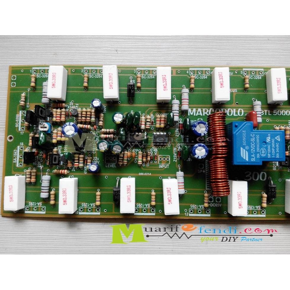 Jual ANA857 KIT Power Amplifier MARCOPOLO BTL 5000 Watt BU3U Final