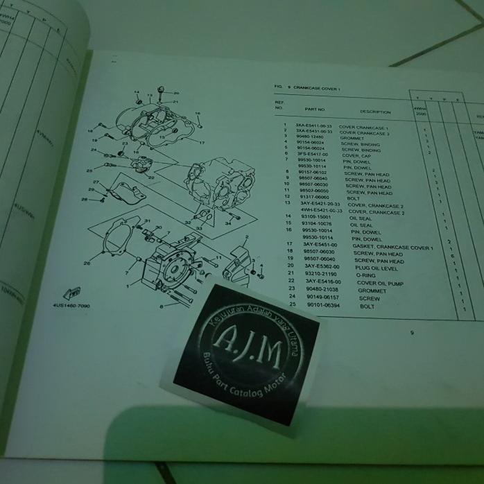 Jual Nf Buku Part Catalog Catalogue Katalog Copian Yamaha Fizr F1Zr ...