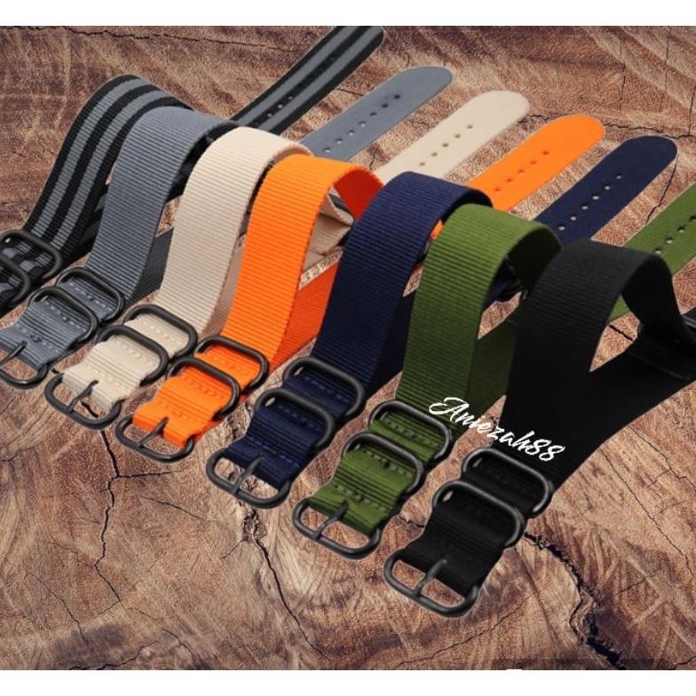 Jual New Tali Strap Jam Kanvas Nilon Nato Zulu Pvd High Quality Free ...