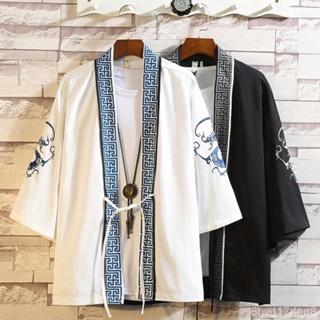 Ethnic Clothing Yukata Men 2023 Summer Japanese Fashion Male Asian Clothes  Boho Kimono Cardigan Shirt Haori Kimonos FF2414 From Pangxiemo, $32