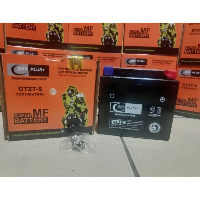 Jual Harga Diskon AKI MOTOR KERING BUAT SATRIA FU,VARIO 125/150 DRYPLUS