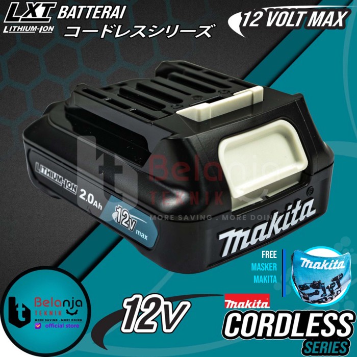 Jual Makita Baterai 12V Max 2 Ah BL1021B Battery Lithium Ion BL 1021 B ...